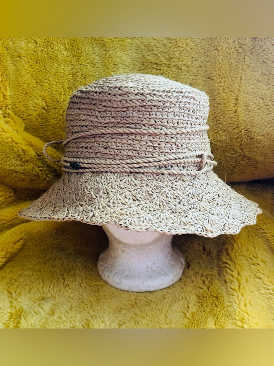 Callanan Accessories - Callanan Handmade Rolled Brim Panama Natural Fiber Crocheted Sun Hat Vacation